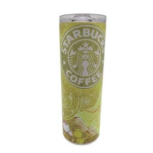 Starbucks Yellow Glitter Stainless Travel Tumbler